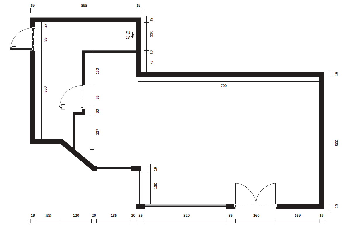 Plan actuel du magasin de vêtements de luxe